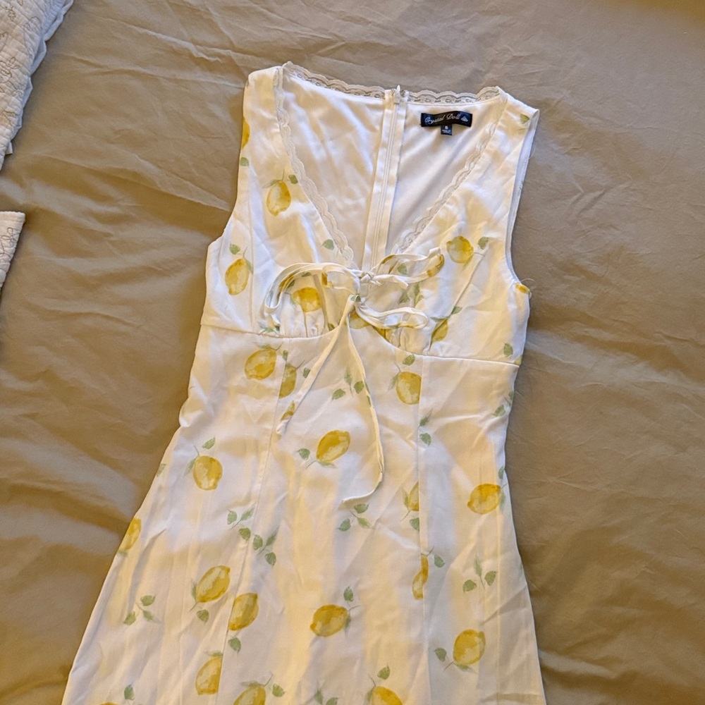 Crystal Doll Lemon Maxi Dress